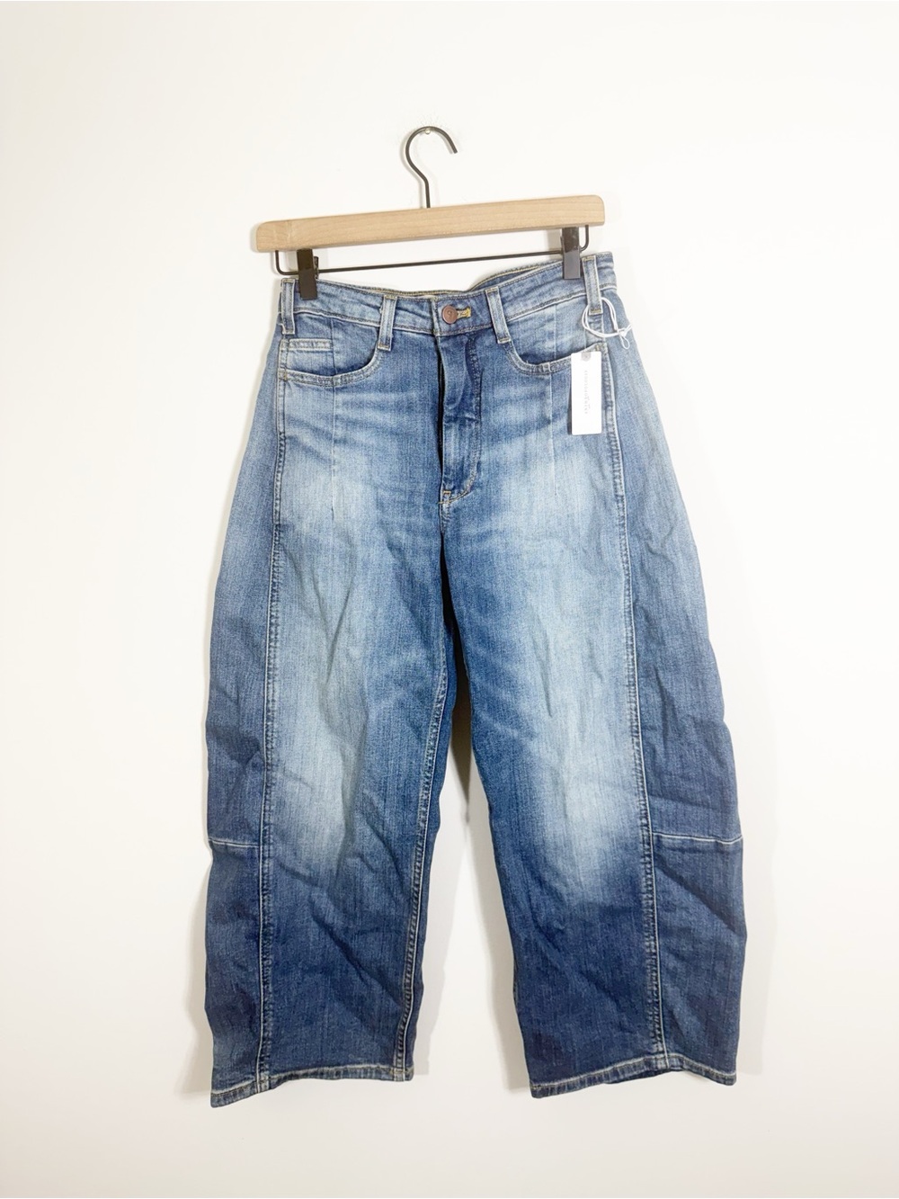 NWT Pilcro The Kenna Mid-Rise Heritage Barrel Jeans Blue Size 25 - Picture 6 of 10